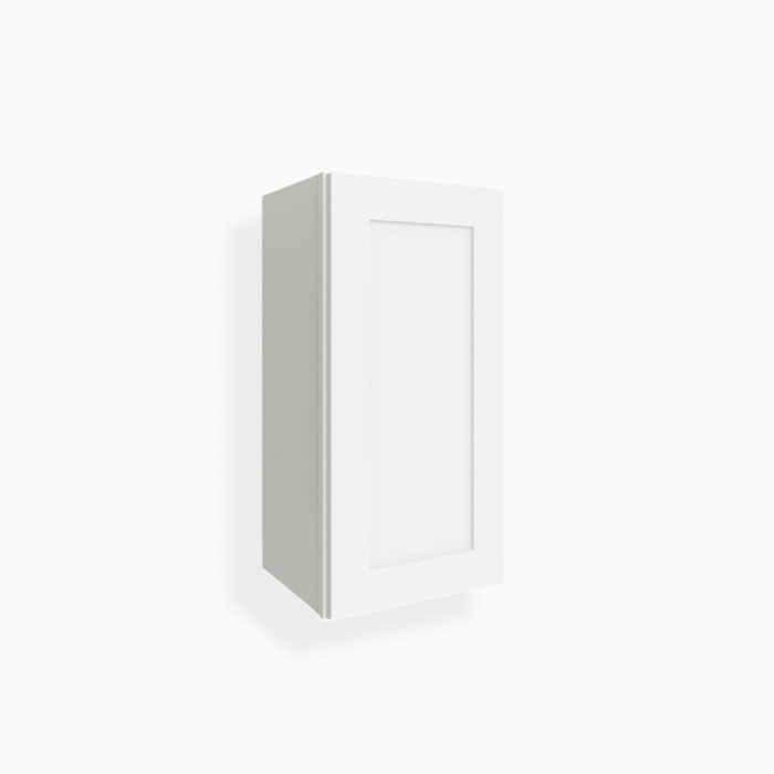 White Shaker 30 H Single Door Wall Cabinet imge 1