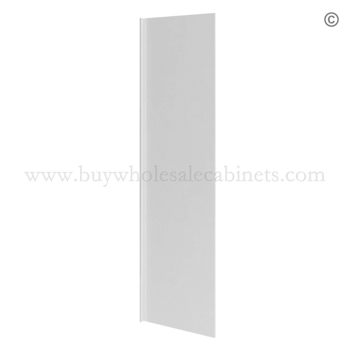 Frameless Gloss White Refrigerator End Panel Veneer, wholesale cabinets, frameless cabinets