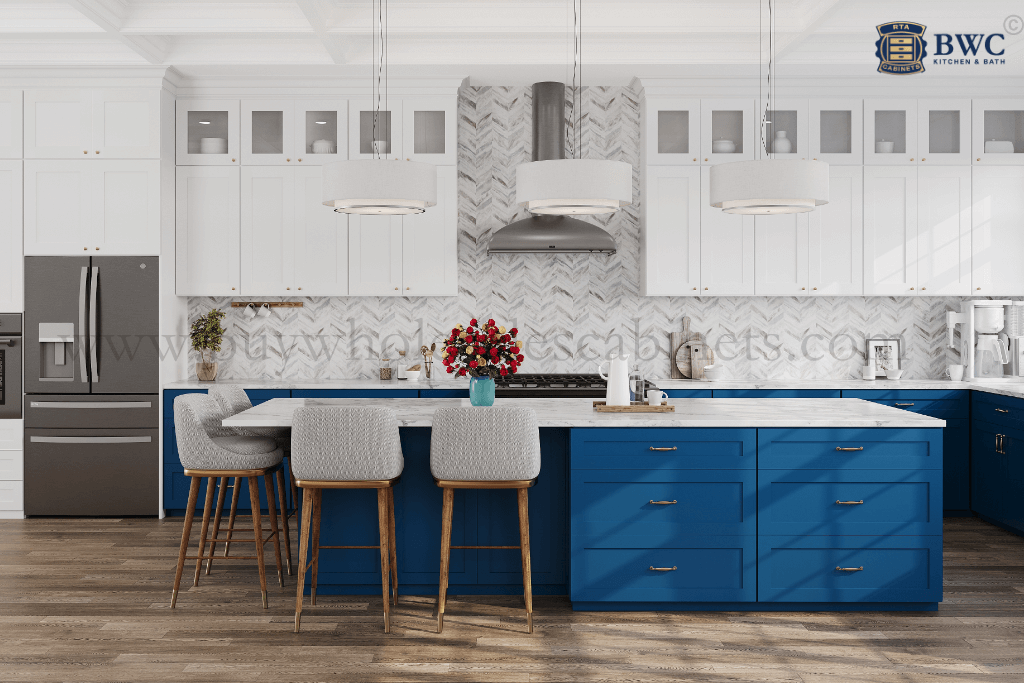 navy blue kitchen cabinets, rta cabinets, wholesale cabinets