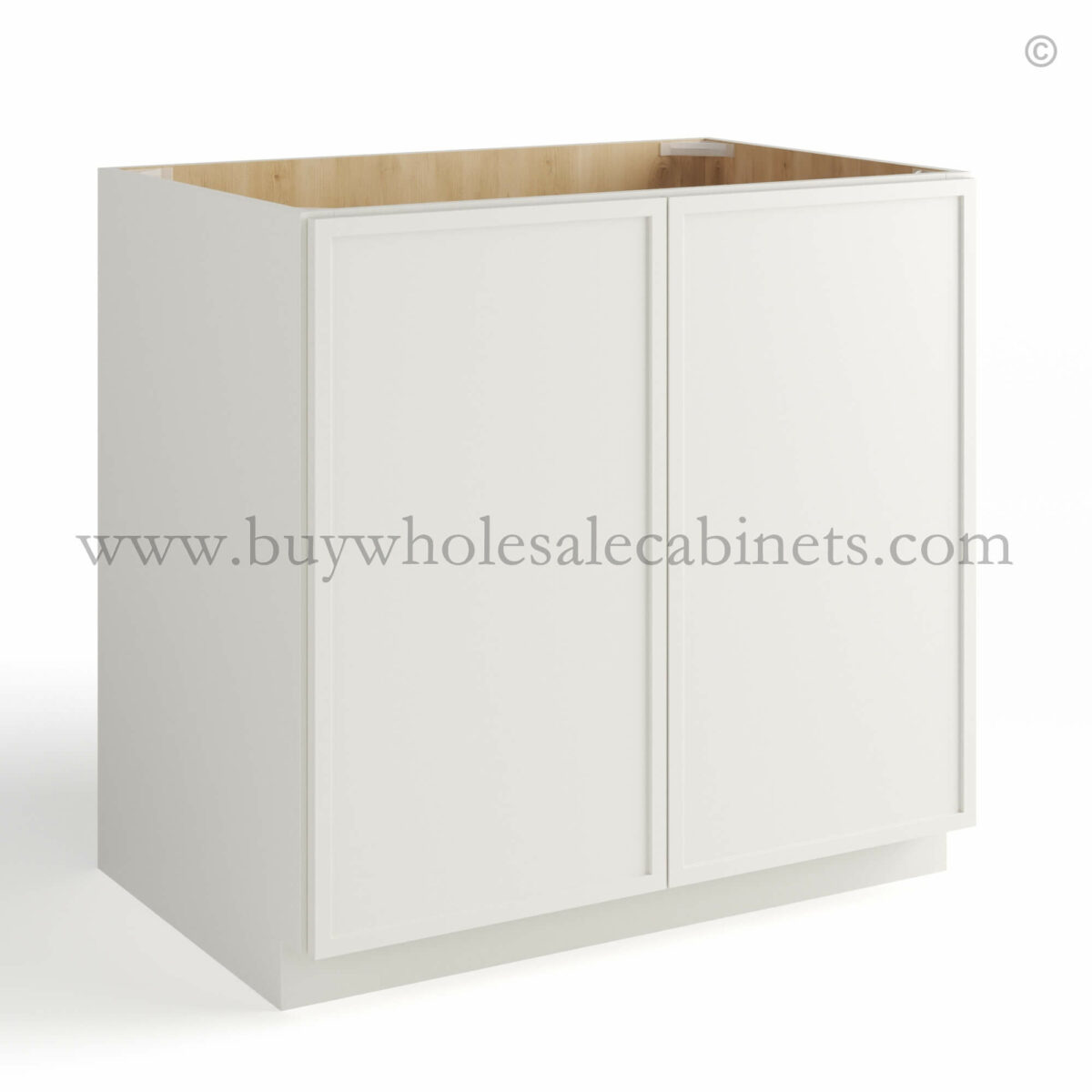 slim white cabinets