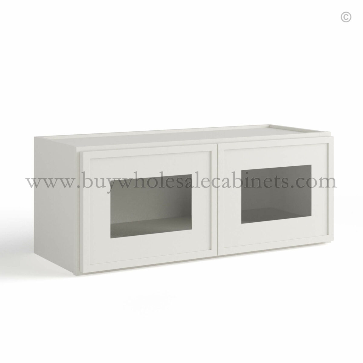 slim white cabinets