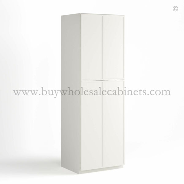 slim white cabinets