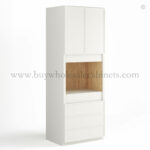 slim white cabinets