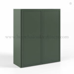 green cabinets