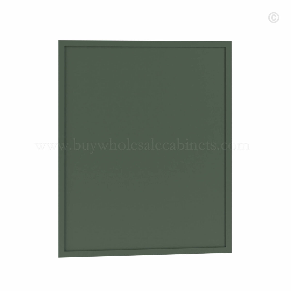 slim shaker green base false door