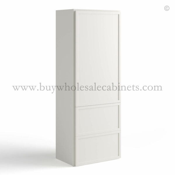 slim white cabinets