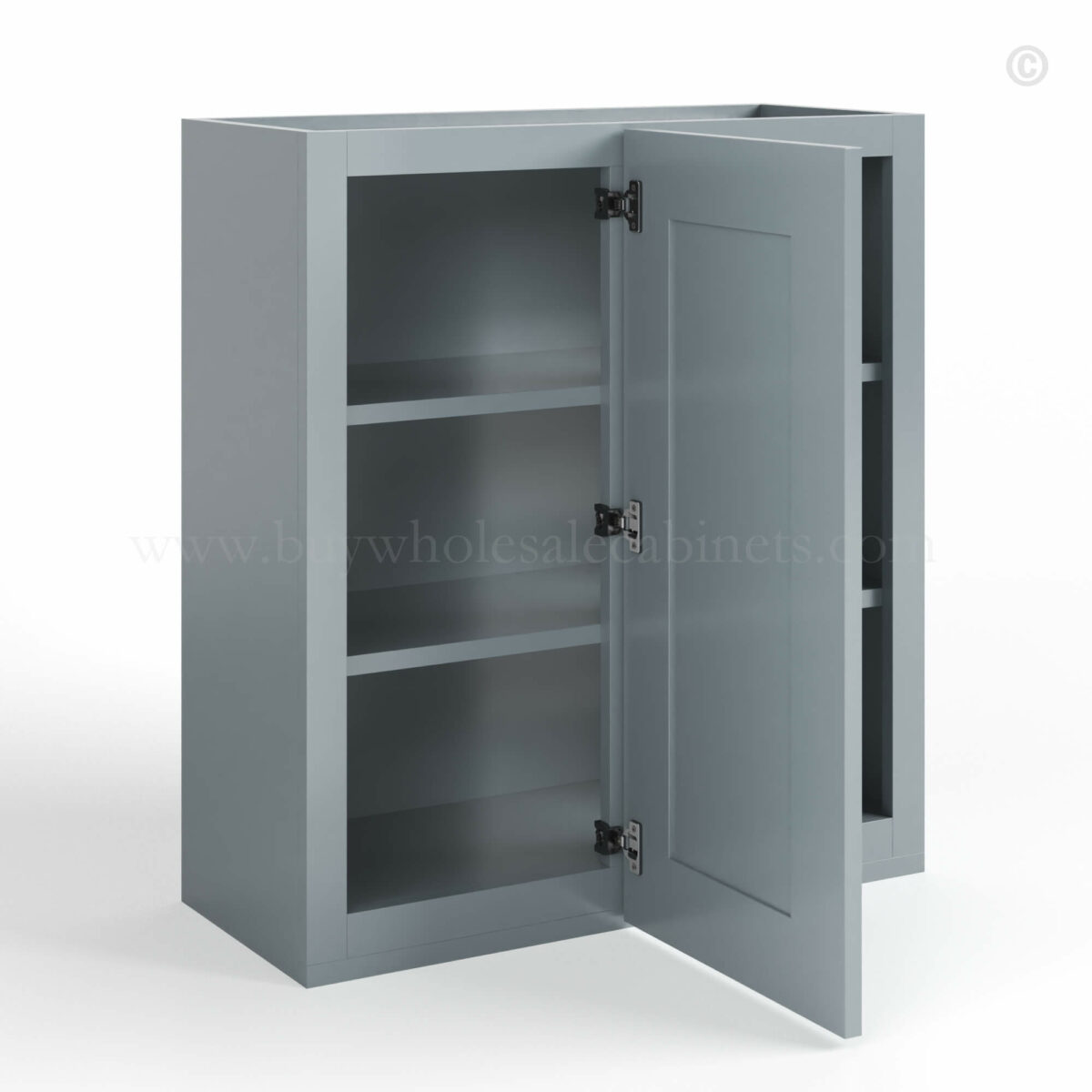 shaker gray cabinets