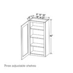 Shaker 42″ H Single Door Wall Cabinet