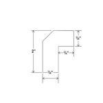 Shaker Angle Light Rail Moulding