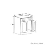 Shaker Single Vanity Sink Base Cabinet