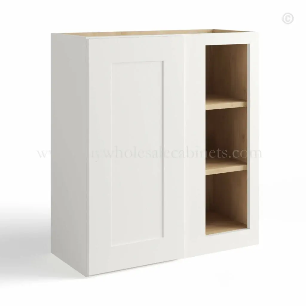 White Shaker 30 H Wall Blind Cabinet