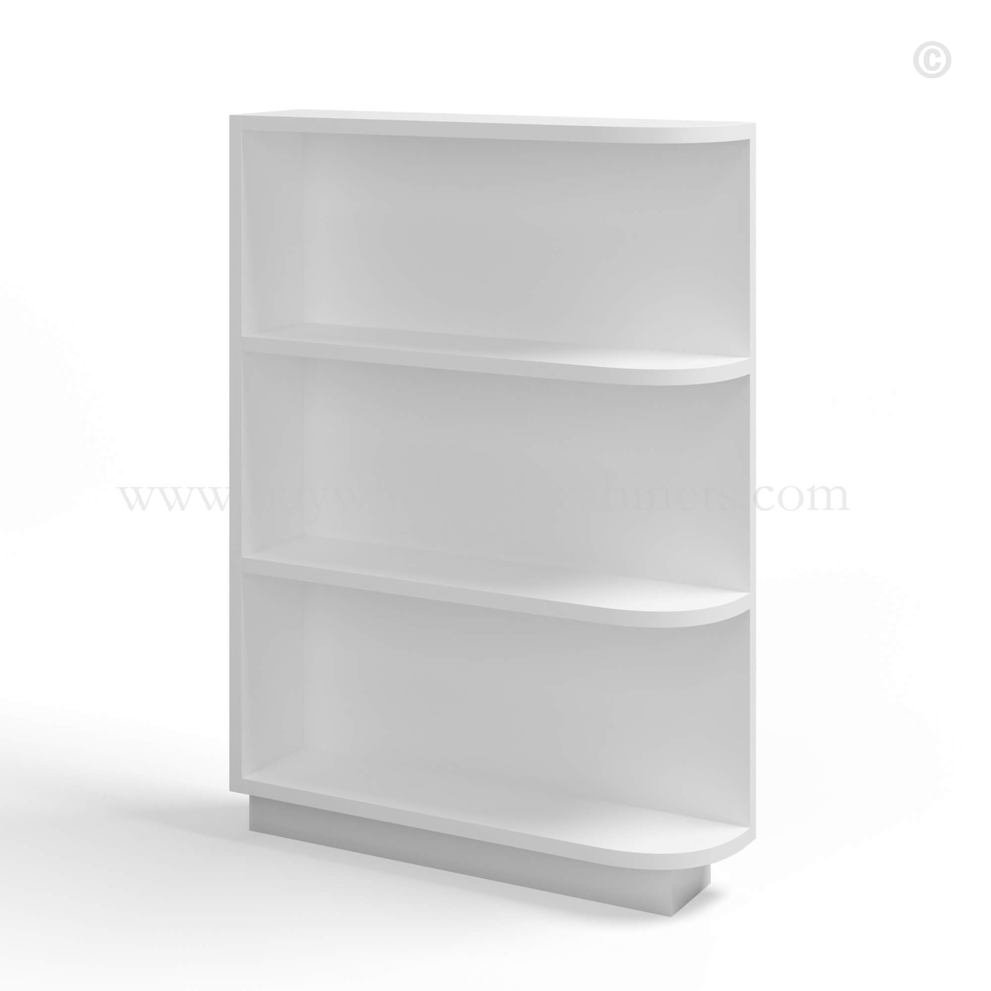 White Shaker Base End Shelf