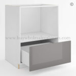 Frameless Gloss Gray Microwave Base Cabinet, rta cabinets, base cabinets