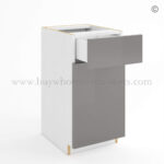 Frameless Gloss Gray MINI Base Cabinet, wholesale cabinets, frameless cabinets