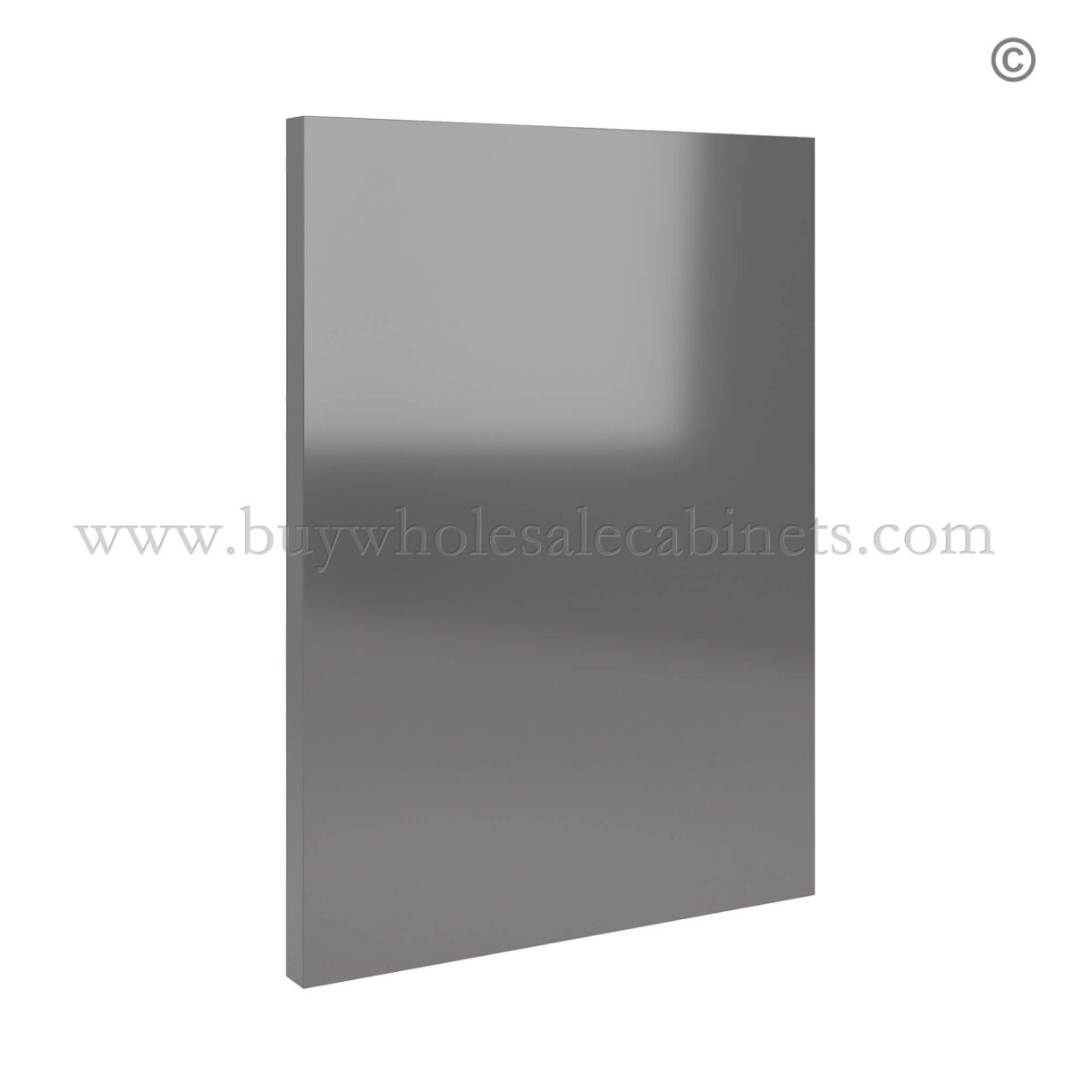 Frameless Gloss Gray Sample Door, rta cabinets, frameless cabinets