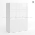 Frameless Gloss White 42H Double Door Wall Cabinet, rta cabinets, white frameless cabinets