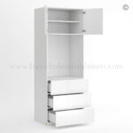 Frameless Gloss White Oven Pantry Cabinet 30W, rta cabinets, pantry cabinets