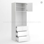 Frameless Gloss White Oven Pantry Cabinet 33W, rta cabinets, frameless cabinets