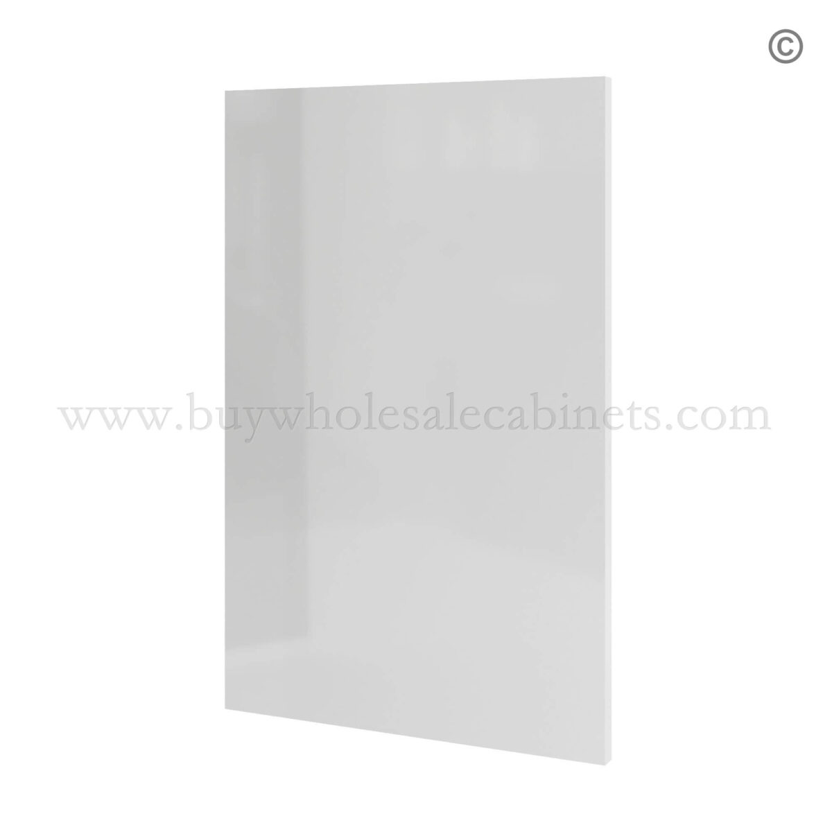 Frameless Gloss White Dishwasher Return Panel 3W Filler, wholesale cabinets, frameless cabinets