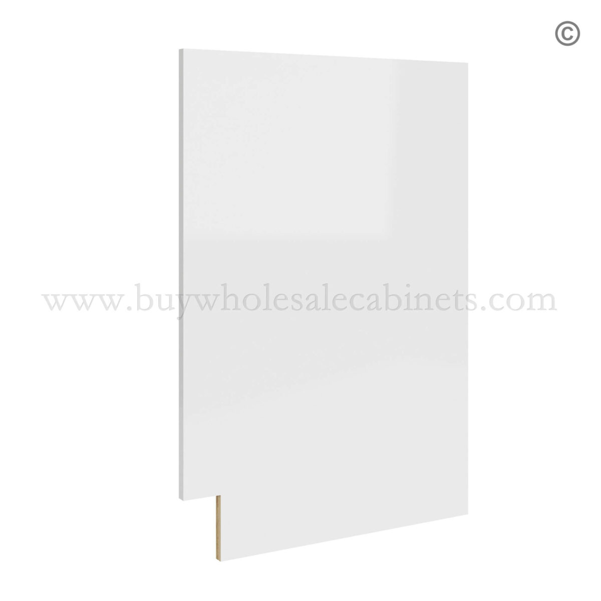 Frameless Gloss White Finished Panel for Base Cabinets, wholesale cabinets, frameless cabinets